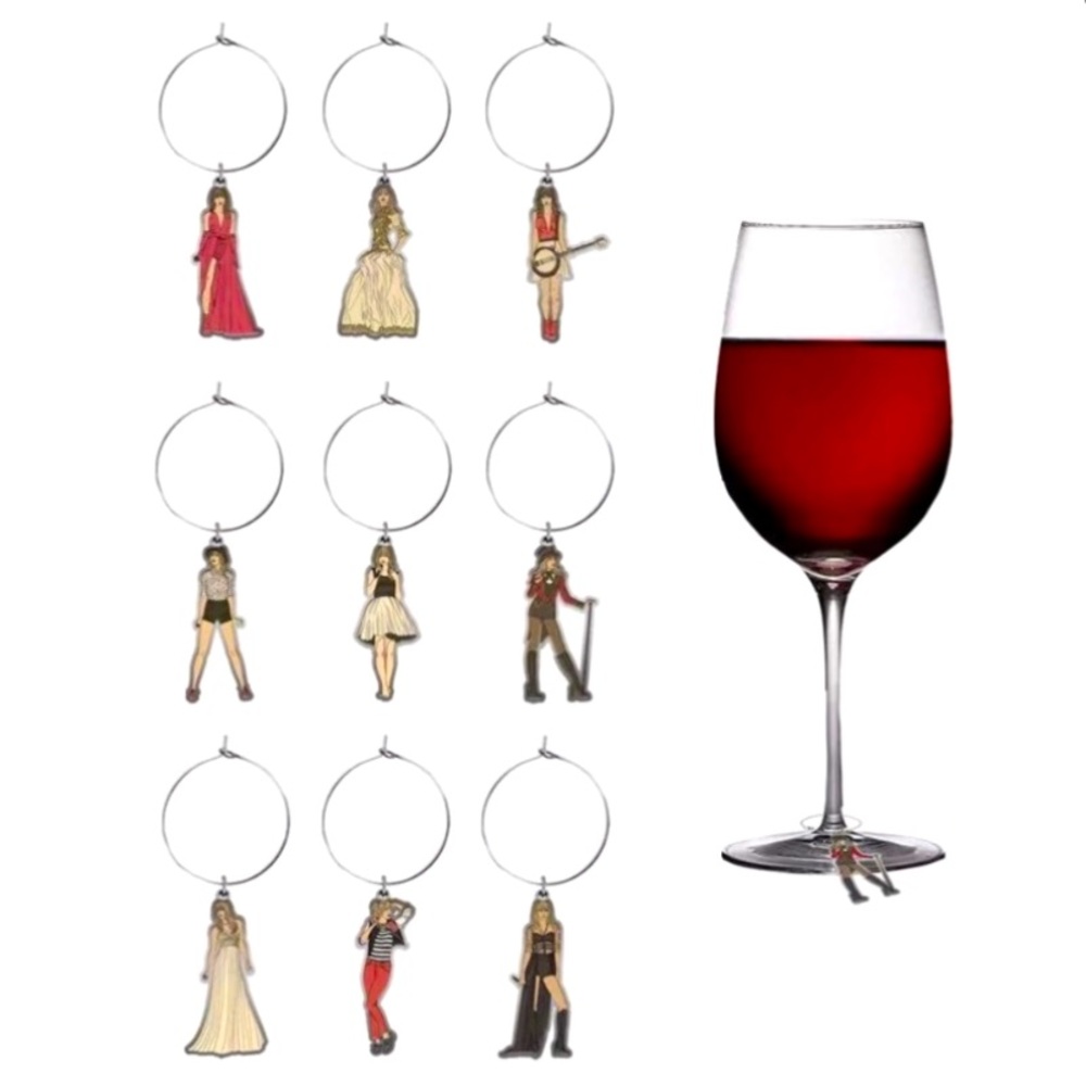 Taylor Swift Eras (Red Taylor’s version) wine charms 🍷